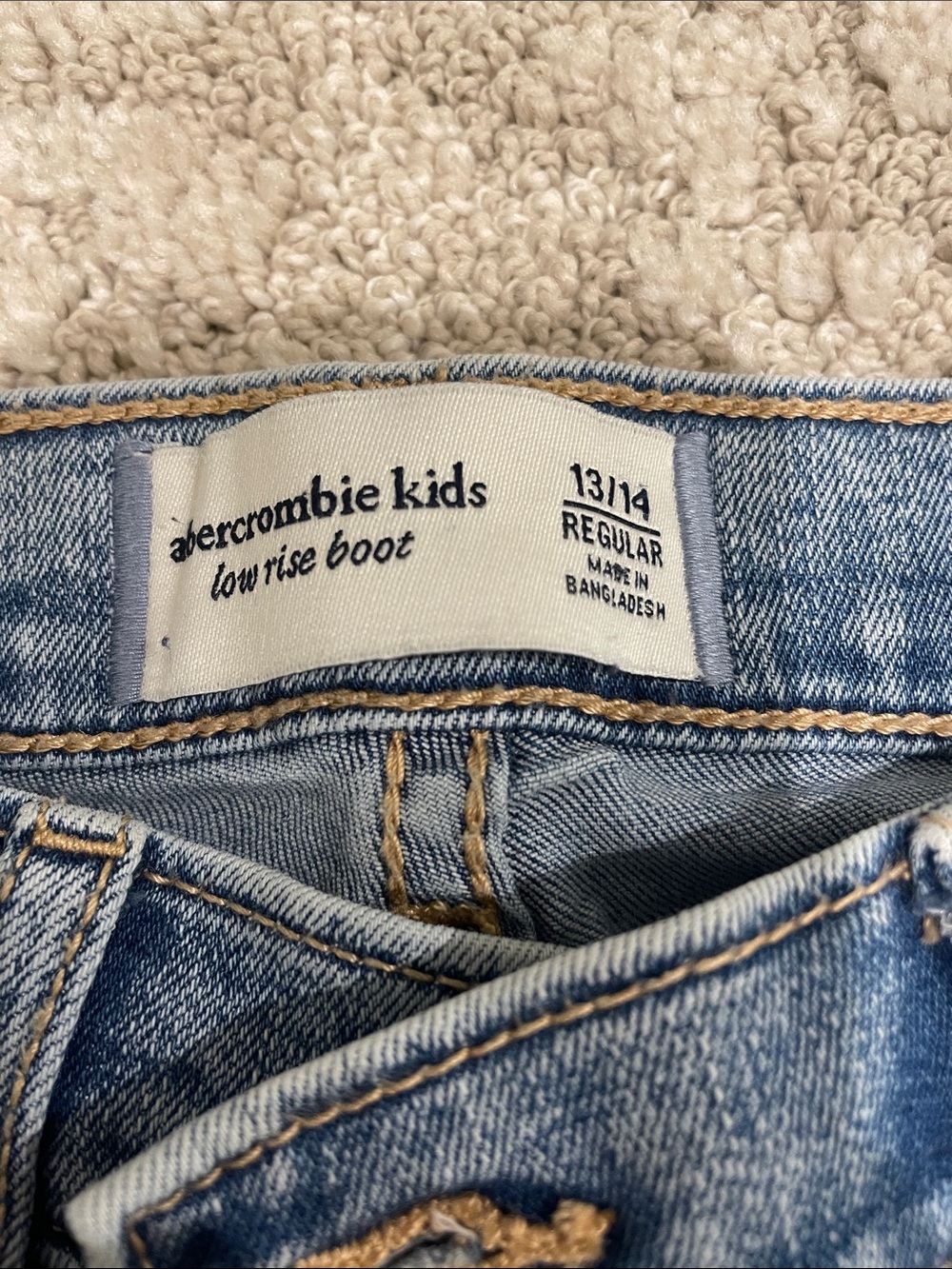 abercrombie kids Light Blue Straight Leg Jeans - Picture 2 of 7